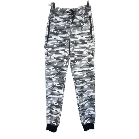Encrypted Hustle Joggers Men’s S Camouflage Zip Pockets Drawstring Sweatpants - Picture 1 of 11
